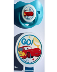 Disney CARS™ McQueen on Baby Blue Guard and Handle w/ Protective Cover and matching clip! [59b-a]