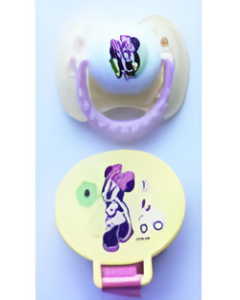 Mini Mouse Yellow Guard - Baby Girl Pink Handle with matching clip! [27h-a]