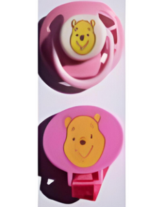 Disney Pooh Bear™ on Pink Guard (6 holes) Light Pink Handle with matching clip! [27d-a]