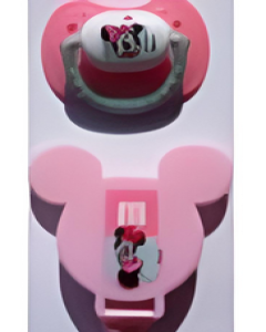Disney™ Mini on Light Pink Guard with Turquoise Handle with matching clip! [27o-a]